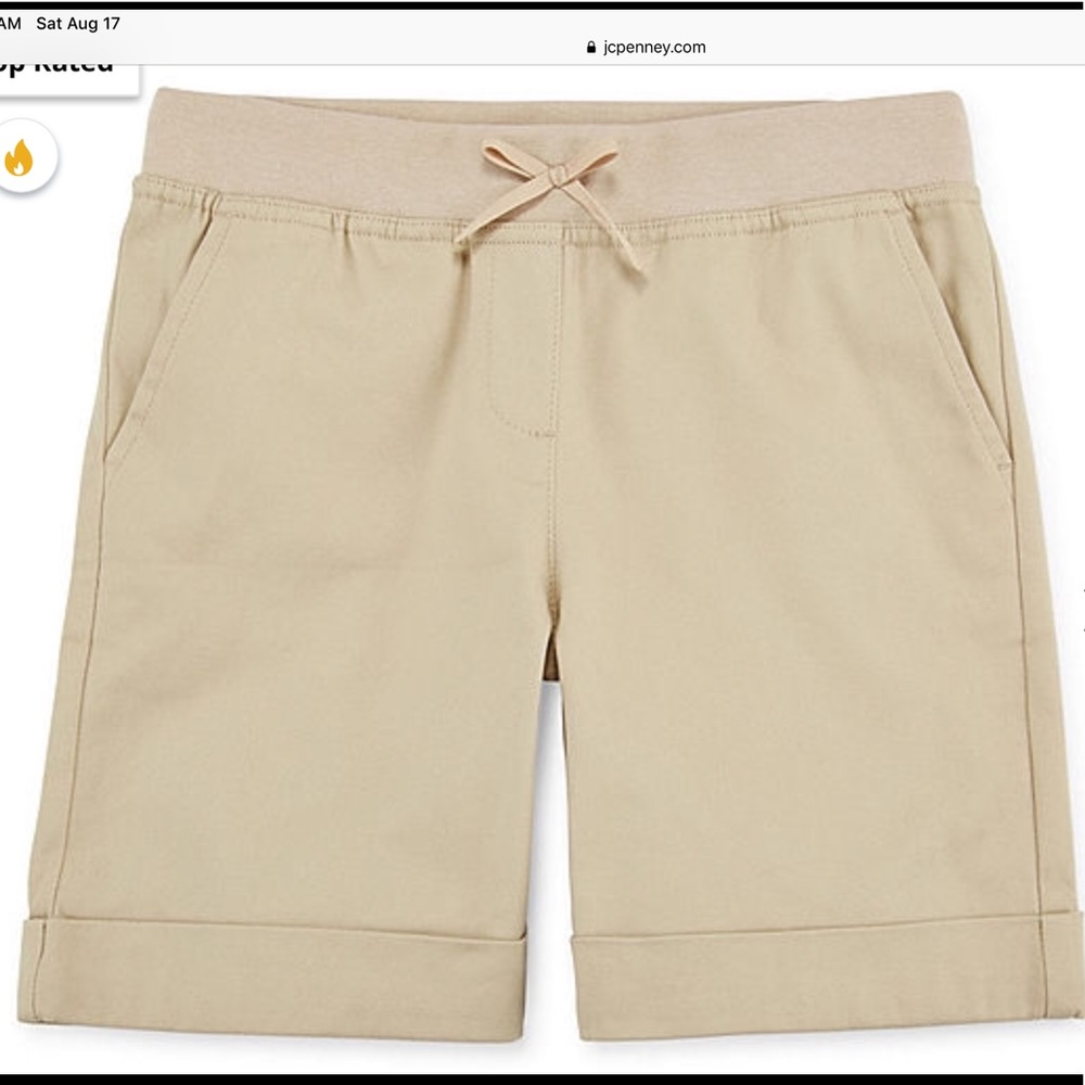 Izod big girls plus uniform shorts